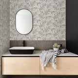 Advantage 2979-37335-2 Lani Grey Fronds Wallpaper