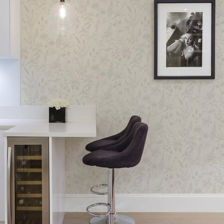 Advantage 2979-37363-1 Nami White Floral Wallpaper