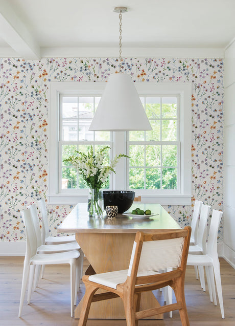 Advantage 2980-26175 Heidi Peach Watercolor Florals Wallpaper