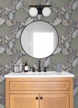 Advantage 2980-26183 Kiah Grey Forest Wallpaper
