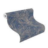 Advantage 2980-478044 Serra Dark Blue Palm Wallpaper