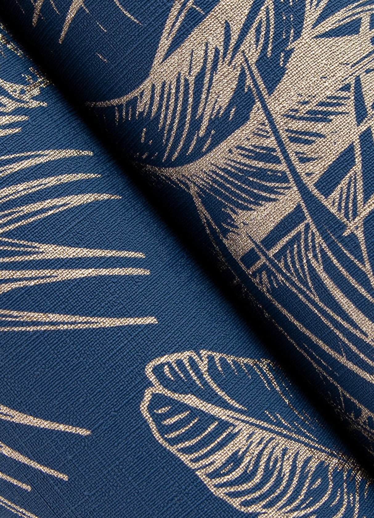 Advantage 2980-478044 Serra Dark Blue Palm Wallpaper