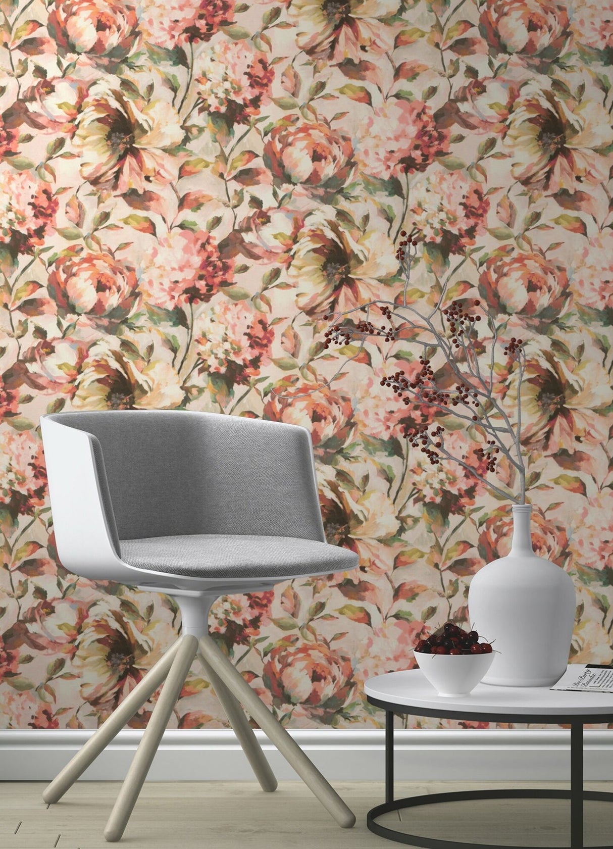 Advantage 2980-485158 Attia Blush Floral Wallpaper
