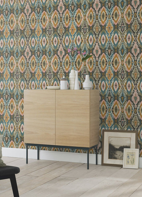 Advantage 2980-560572 Villon Mustard Ikat Wallpaper