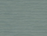 Warner 2984-40902 Bondi Teal Grasscloth Texture Wallpaper