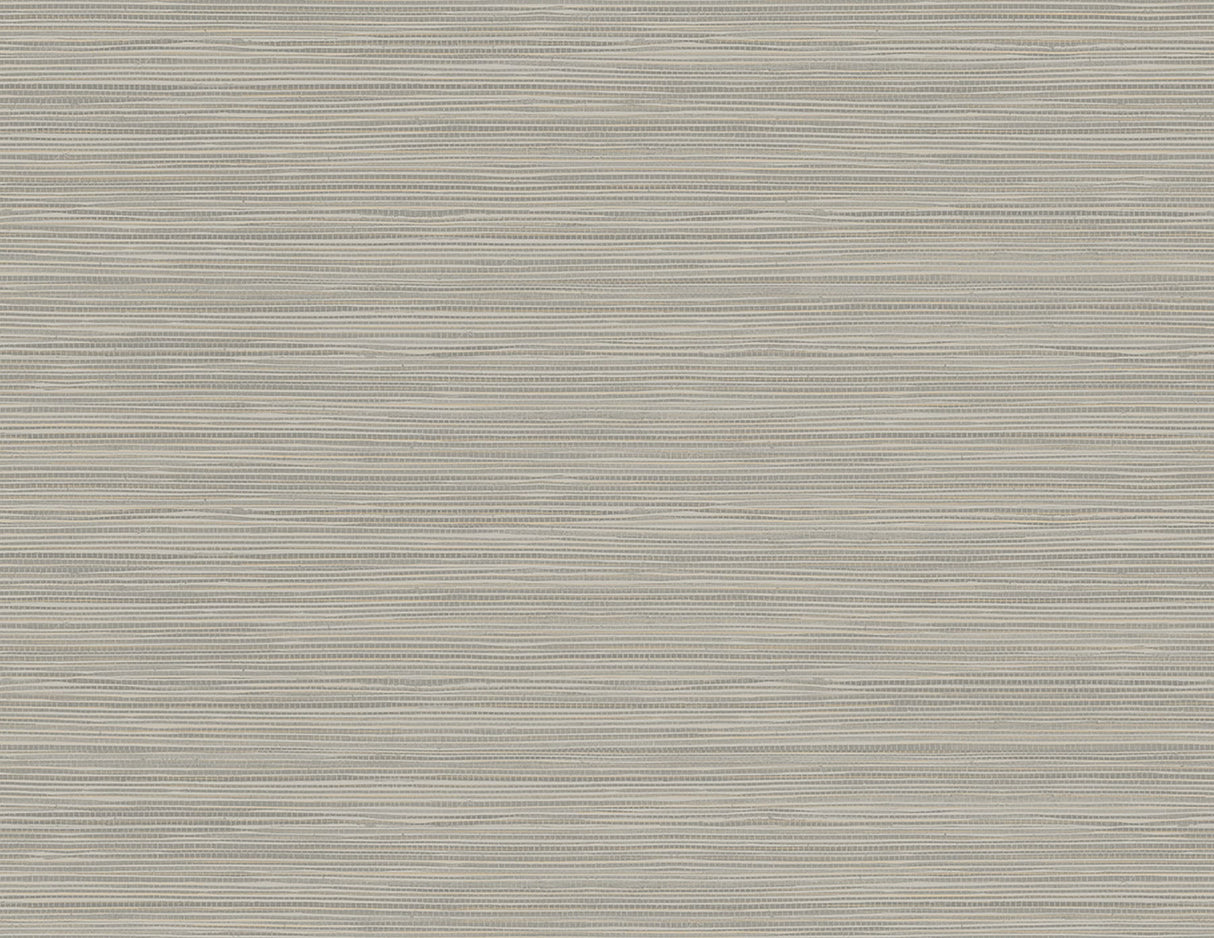 Warner 2984-40905 Bondi Grey Grasscloth Texture Wallpaper