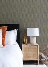 A-Street Prints 2988-70006 Gator Brown Geometric Stripe Wallpaper