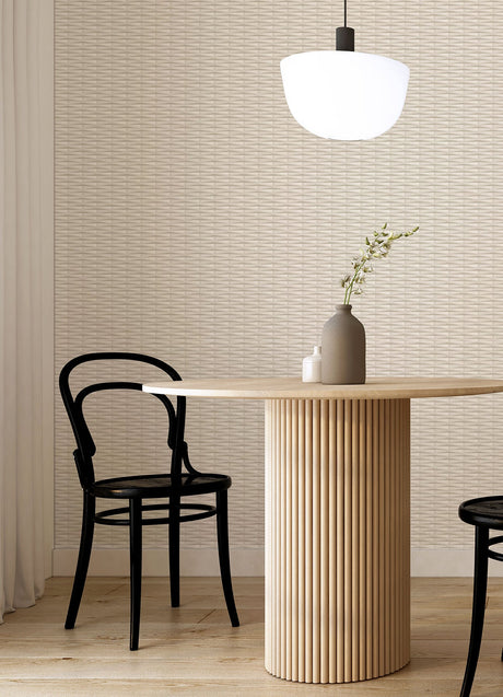 A-Street Prints 2988-70013 Gator Beige Geometric Stripe Wallpaper