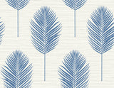 A-Street Prints 2988-70212 Bali Blue Fern Wallpaper