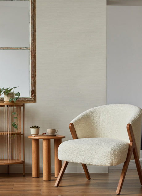 A-Street Prints 2988-70303 Rushmore Ivory Faux Grasscloth Wallpaper