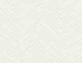 A-Street Prints 2988-70400 Apex White Weave Wallpaper