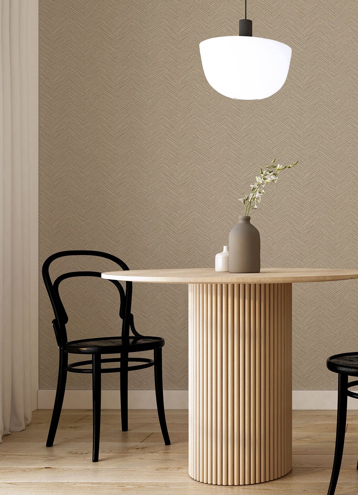 A-Street Prints 2988-70405 Apex Light Brown Weave Wallpaper
