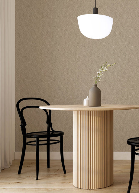 A-Street Prints 2988-70405 Apex Light Brown Weave Wallpaper