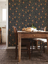 A-Street Prints 2999-13104 Pirum Navy Pear Wallpaper