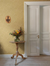 A-Street Prints 2999-13127 Wilma Yellow Floral Block Print Wallpaper