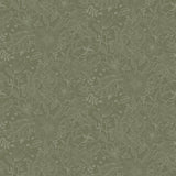 A-Street Prints 2999-13129 Wilma Green Floral Block Print Wallpaper