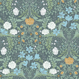 A-Street Prints 2999-24106 Froso Turquoise Garden Damask Wallpaper