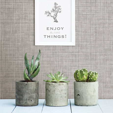 A-Street Prints 2999-24270 Tuckernuck Grey Linen Wallpaper