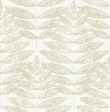 A-Street Prints 2999-25100 Akira Taupe Leaf Wallpaper