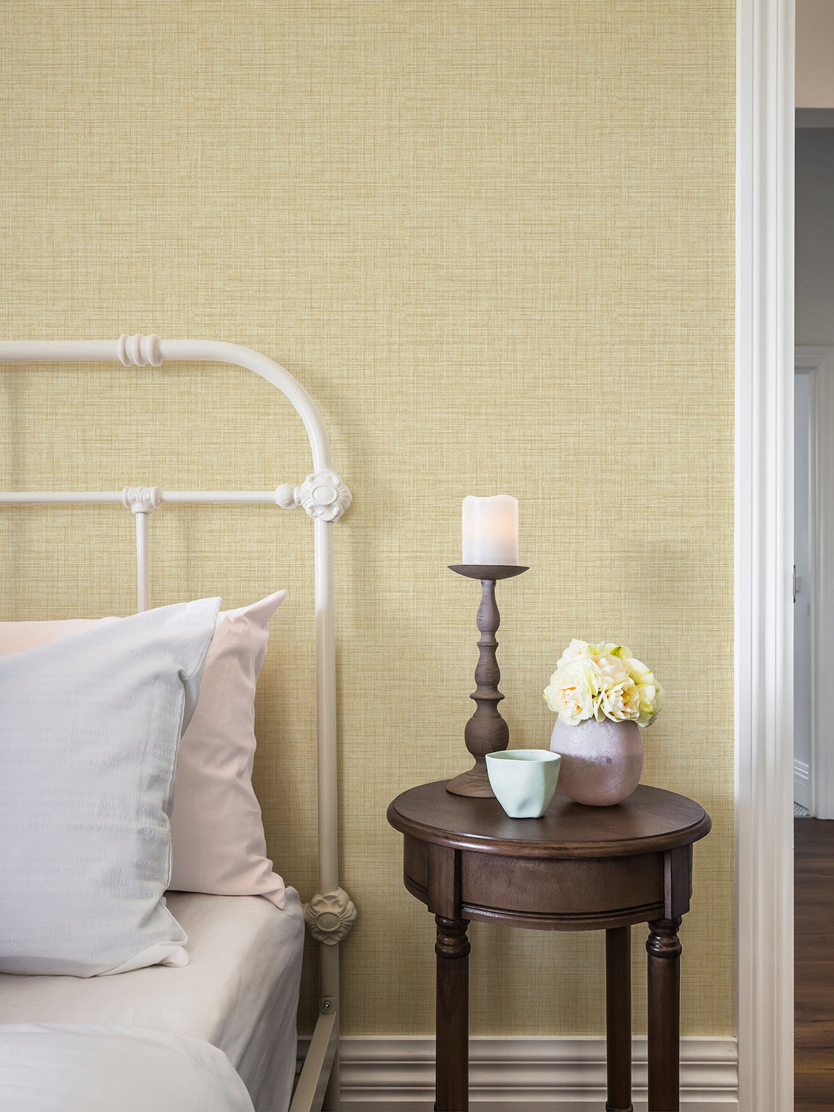 A-Street Prints 2999-25793 Tuckernuck Gold Linen Wallpaper
