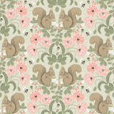 A-Street Prints 2999-44120 Kurre Pink Woodland Damask Wallpaper