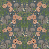 A-Street Prints 2999-44122 Kurre Blue Woodland Damask Wallpaper