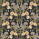 A-Street Prints 2999-44123 Kurre Dark Blue Woodland Damask Wallpaper