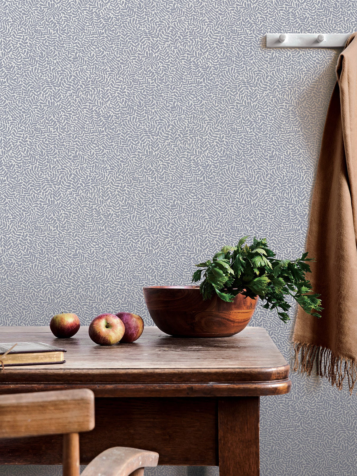A-Street Prints 2999-55002 Anna Light Blue Fern Trail Wallpaper