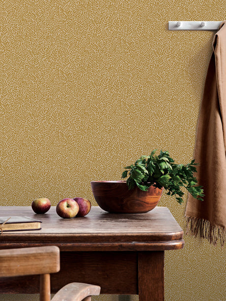 A-Street Prints 2999-55003 Anna Mustard Fern Trail Wallpaper
