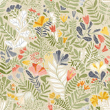 A-Street Prints 2999-55011 Brittsommar Green Woodland Floral Wallpaper