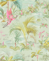 Eijffinger 300144 Calliope Seafoam Palm Scenes Wallpaper