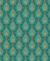 Eijffinger 300152 Garden Party Teal Raindrops Wallpaper