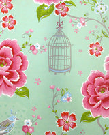 Eijffinger 300162 Yuma Light Green Birds in Paradise Wallpaper