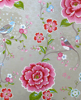 Eijffinger 300163 Yuma Khaki Birds in Paradise Wallpaper