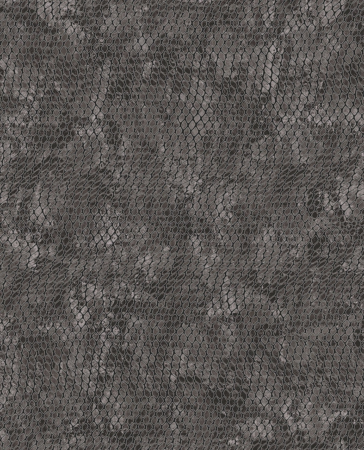 Eijffinger 300525 Viper Charcoal Snakeskin Wallpaper