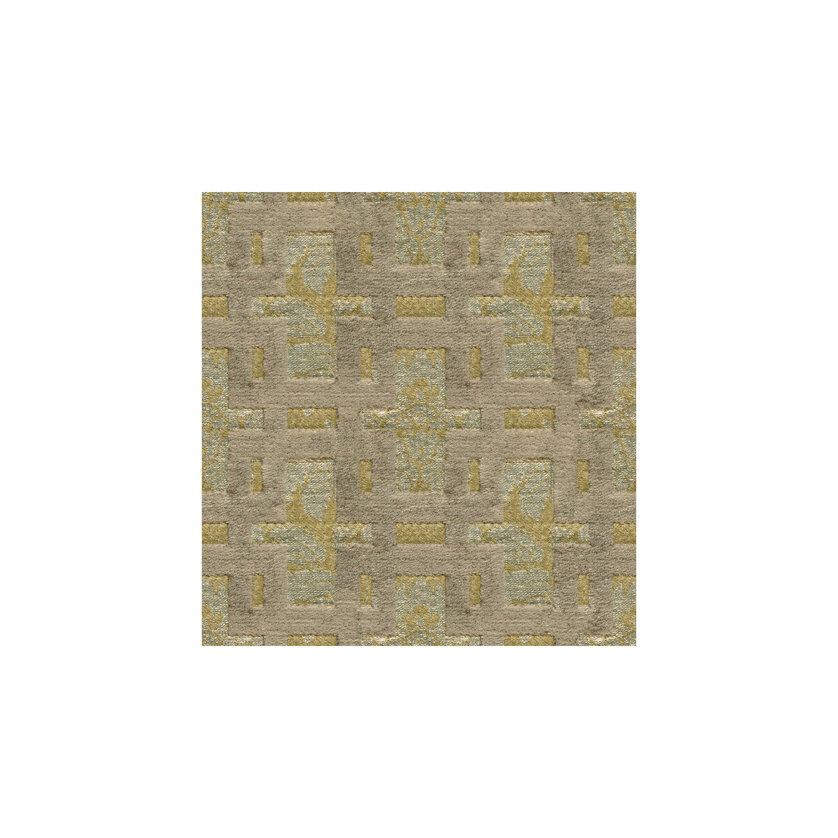 KRAVET COUTURE 30195.106.0 INTRICATE CUTS PLATINUM Fabric - Eade's Wallpaper