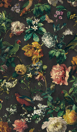 Eijffinger 307300 Claude Black Floral Wallpaper