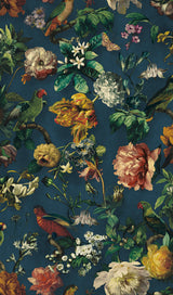 Eijffinger 307306 Claude Navy Floral Wallpaper