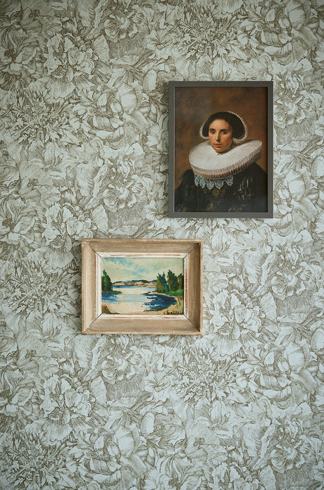 Eijffinger 307342 Auguste Sage Floral Wallpaper