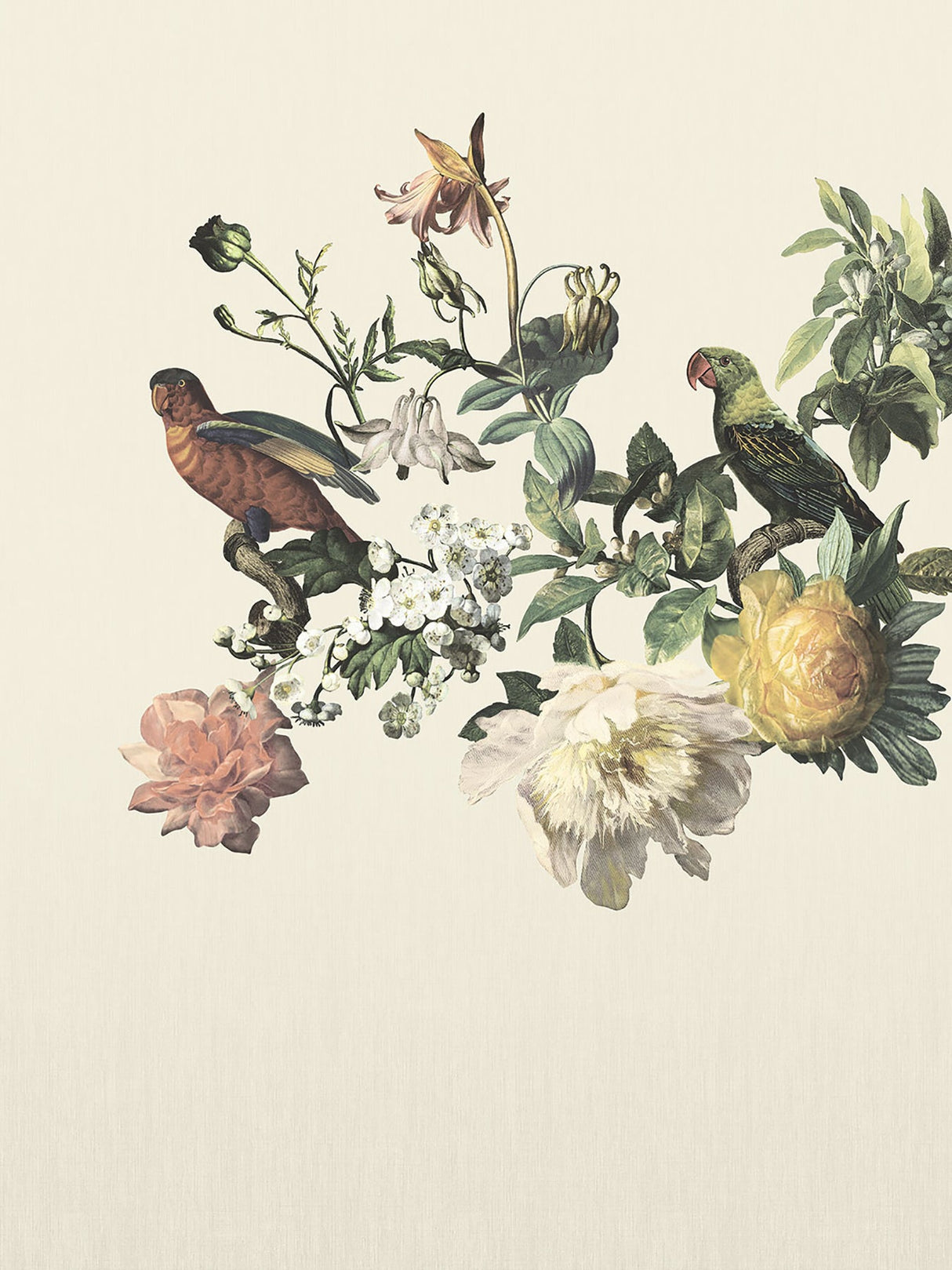 Eijffinger 307401 Big Birds Cream Wall Mural