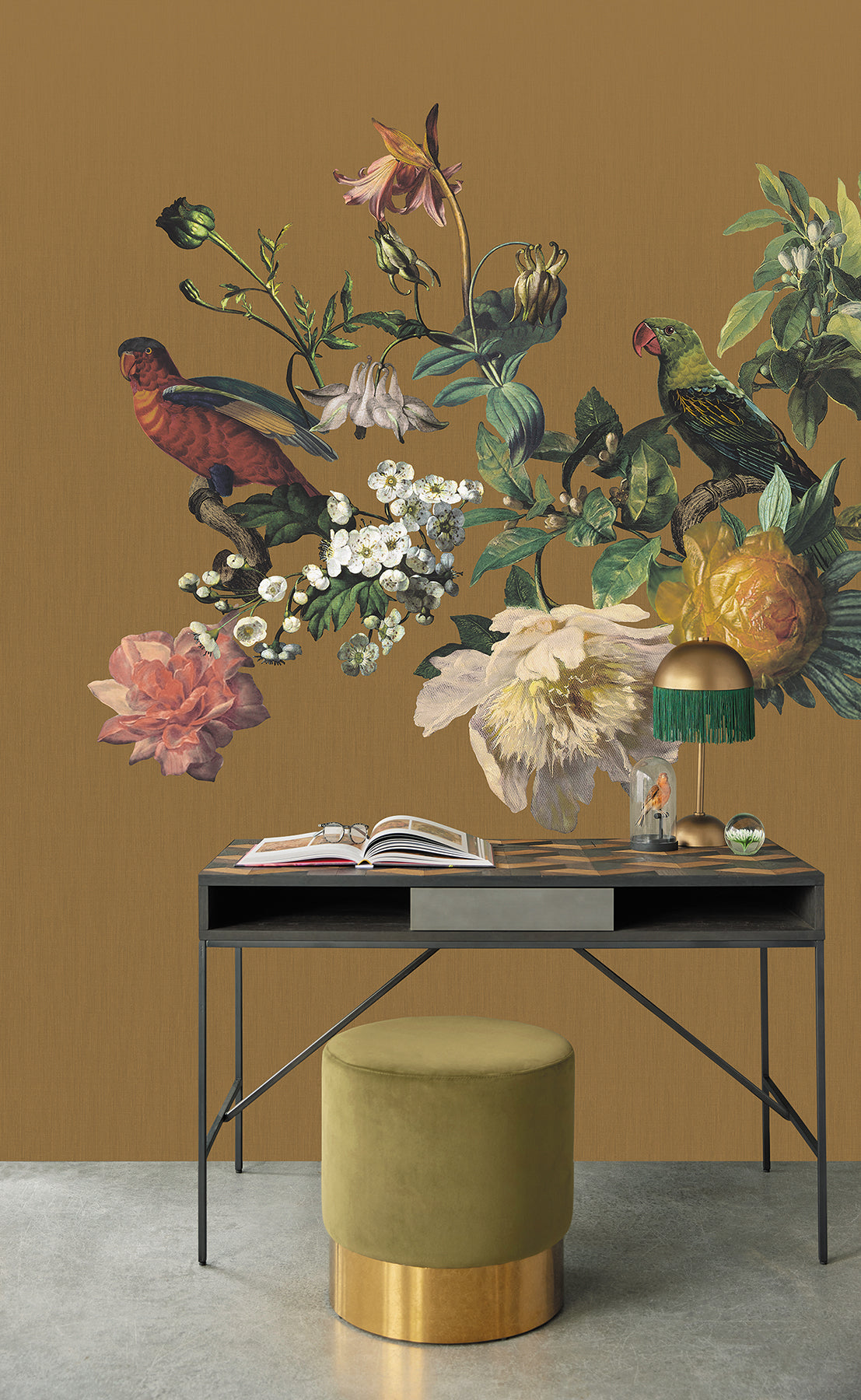Eijffinger 307403 Big Birds Ochre Wall Mural