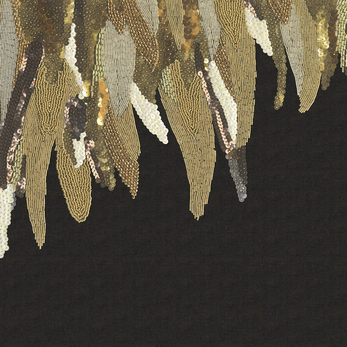 Eijffinger 307406 Right Fancy Feather Black Wall Mural