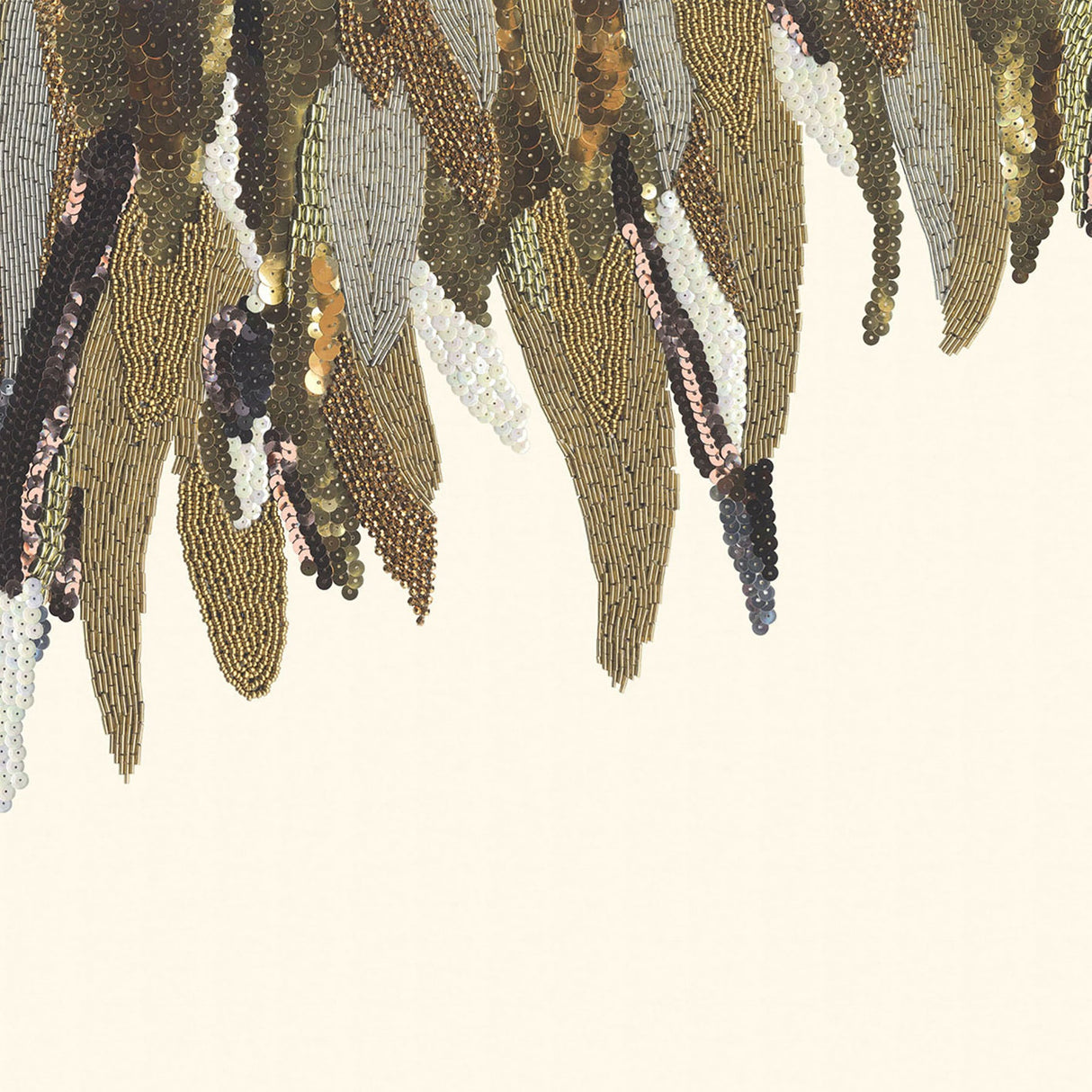 Eijffinger 307407 Right Fancy Feather Cream Wall Mural
