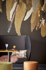 Eijffinger 307408 Left Fancy Feather Black Wall Mural