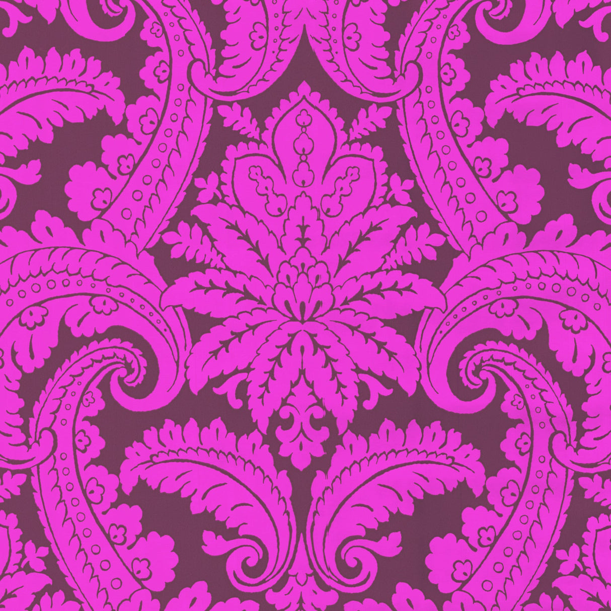 Eijffinger 310802 Purple Foil Damask Wallpaper