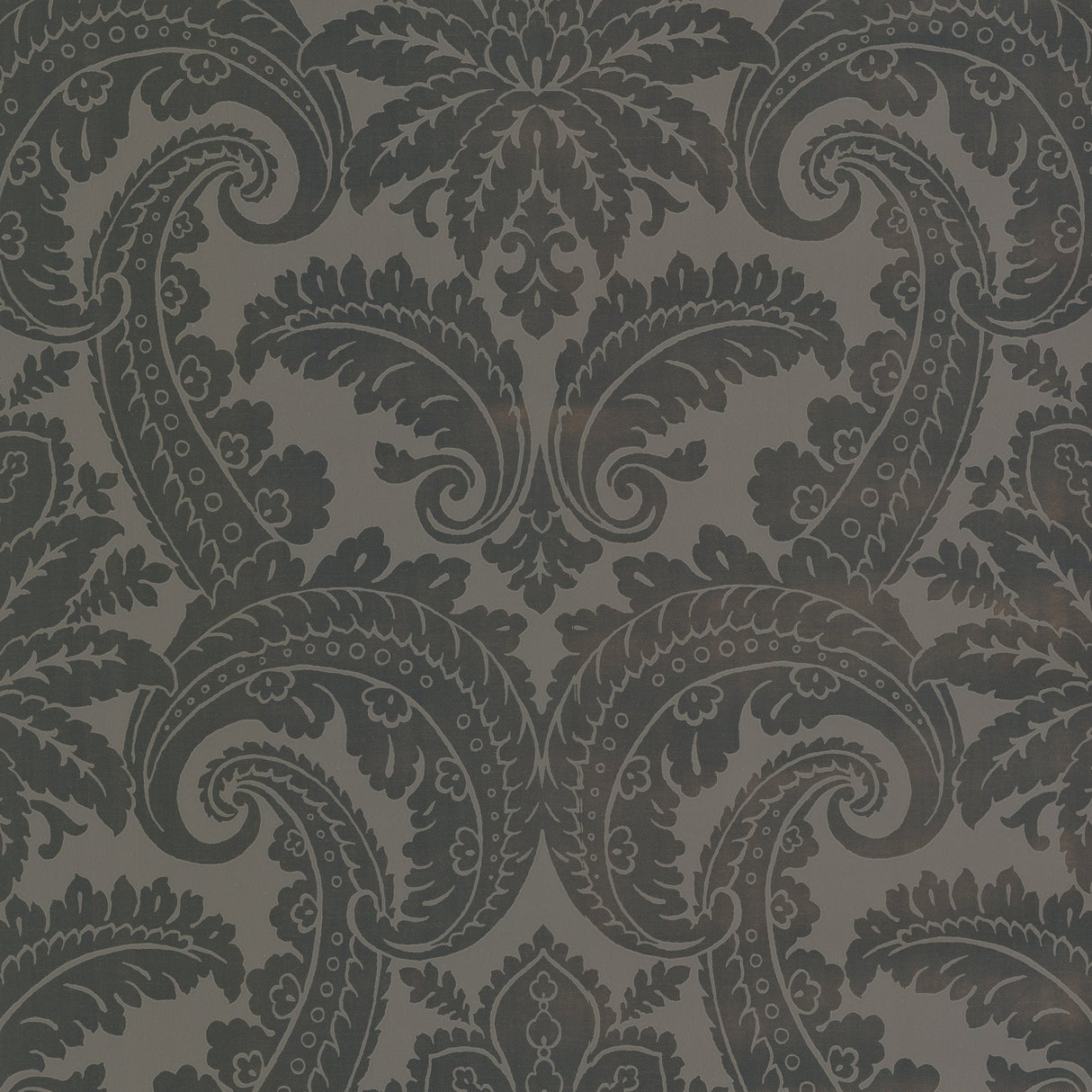 Eijffinger 310804 Brown Foil Damask Wallpaper