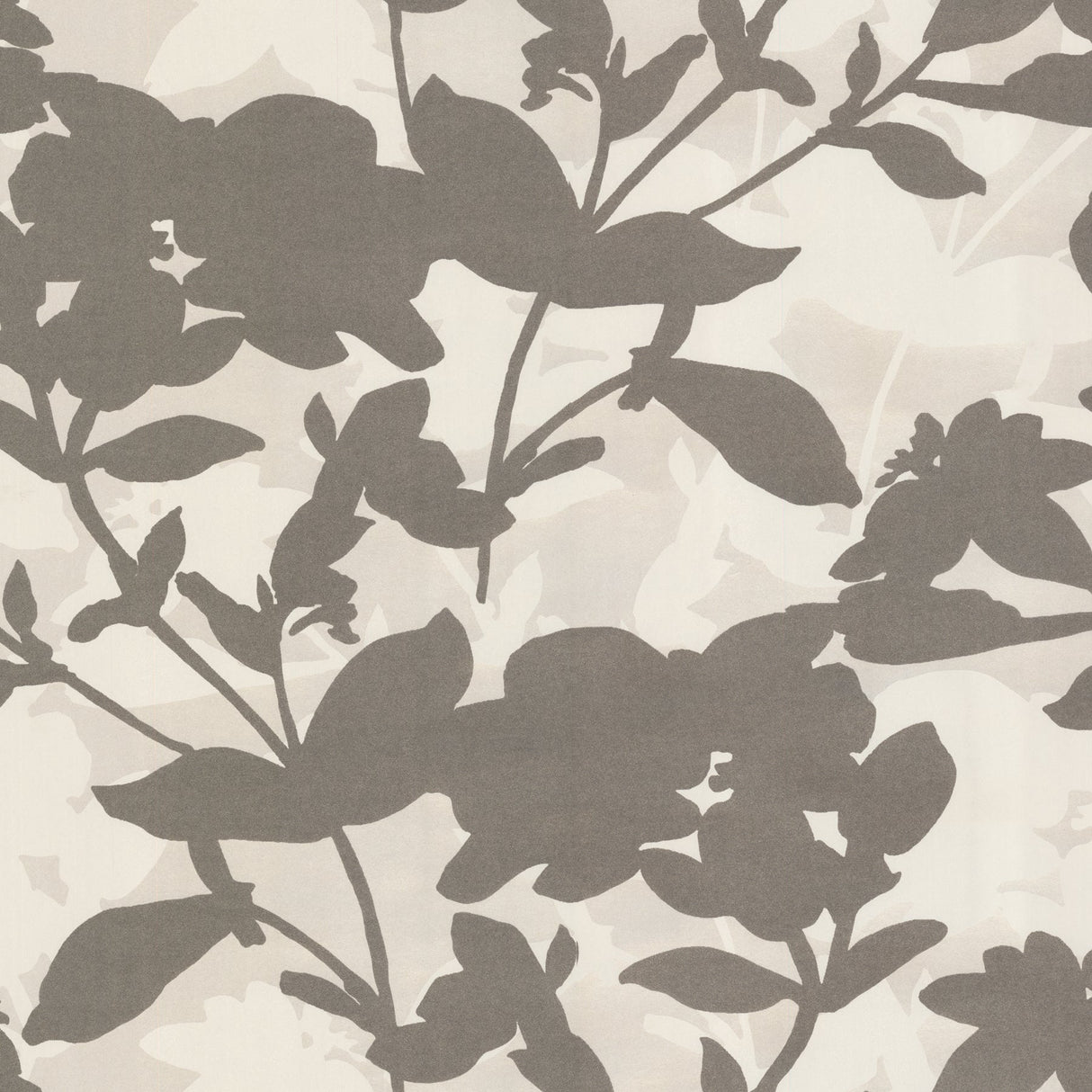 Eijffinger 310863 Brown Large Scale Floral Wallpaper