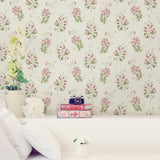 Chesapeake 3112-002701 Beverly Pink Floral Wallpaper