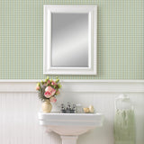 Chesapeake 3112-002708 Roslin Sage Check Wallpaper