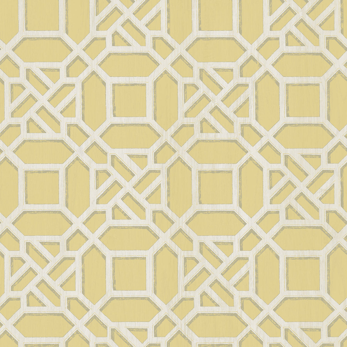 Chesapeake 3112-002710 Adlington Yellow Geometric Wallpaper